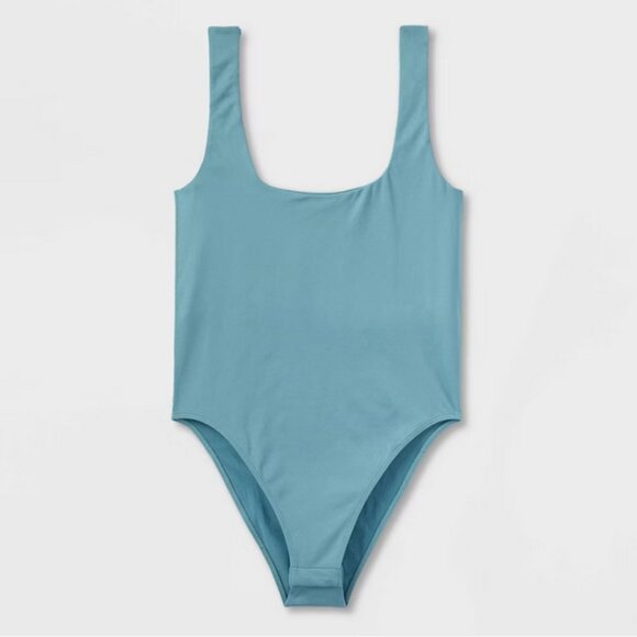 Women's Seamless Tank Bodysuit - A New Day™ Teal XS - Picture 4 of 4